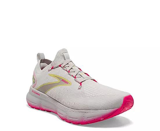 Brooks Glycerin Stealthfit 20 - Womens Grey/Yellow/Pink Product Image