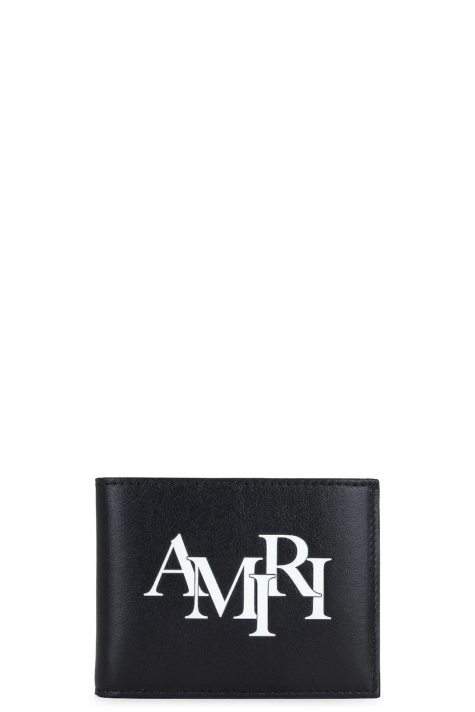 AMIRI Staggered Logo Leather Bifold Wallet Product Image