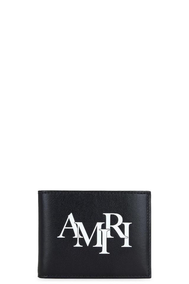 AMIRI Staggered Logo Leather Bifold Wallet Product Image