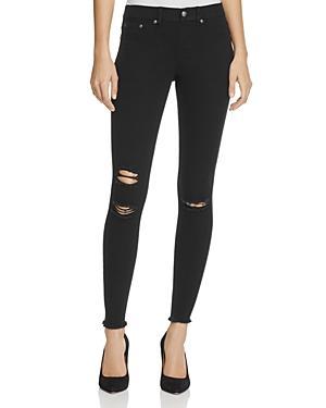 HUE Ripped Knee Denim Leggings (Ink Wash) Women's Jeans Product Image