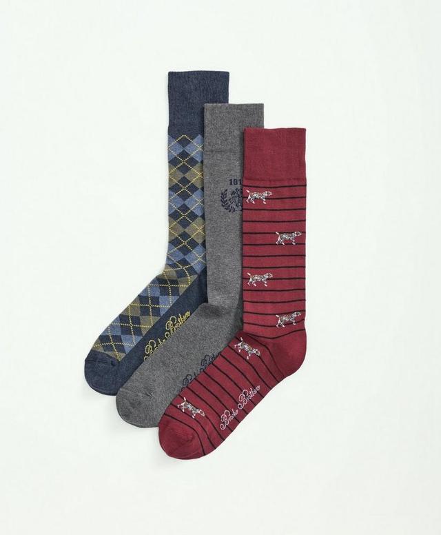 Cotton Blend Novelty 3-Pack Socks Product Image