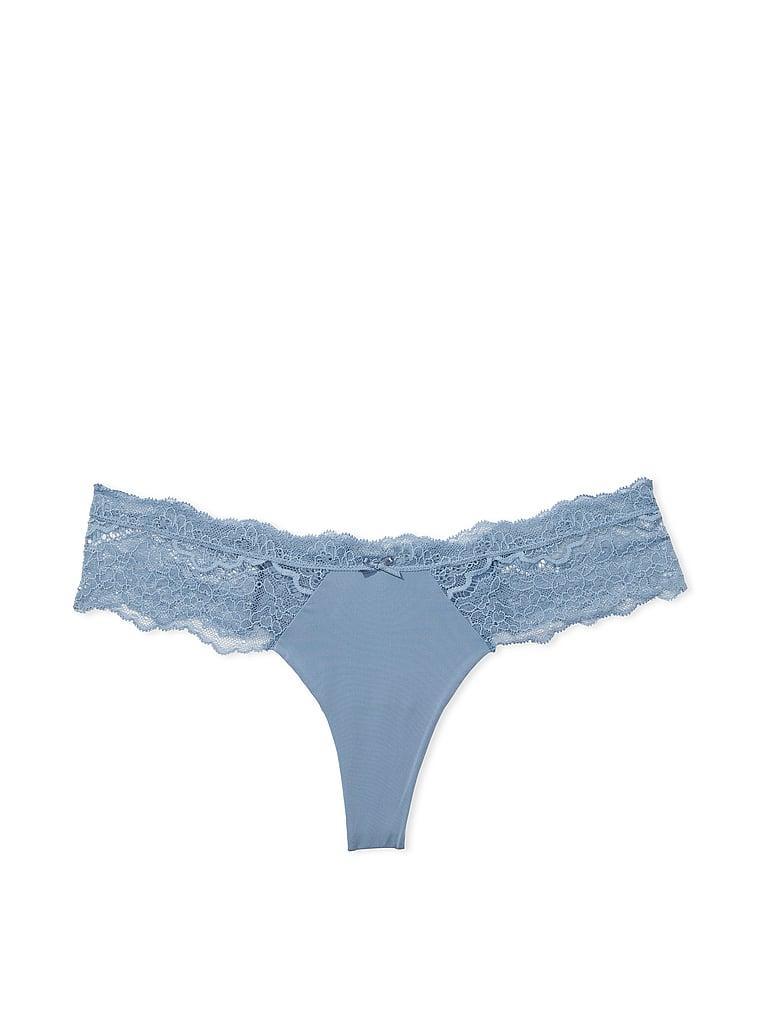 Lace-Trim Thong Panty Product Image