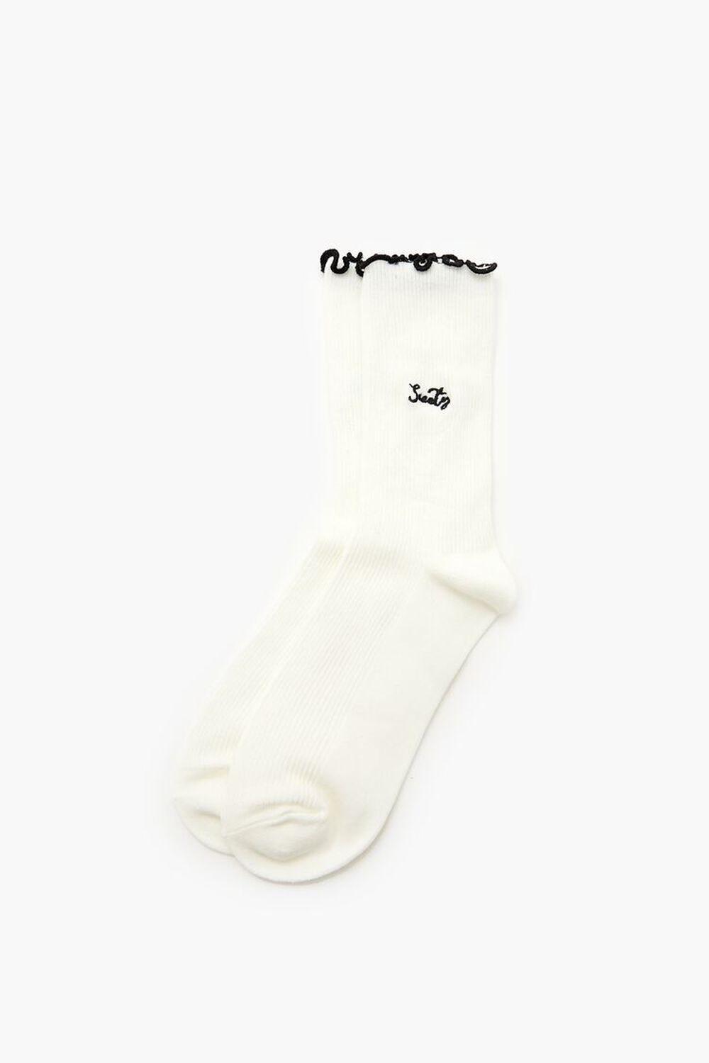 Lettuce-Edge Sweety Crew Socks | Forever 21 Product Image