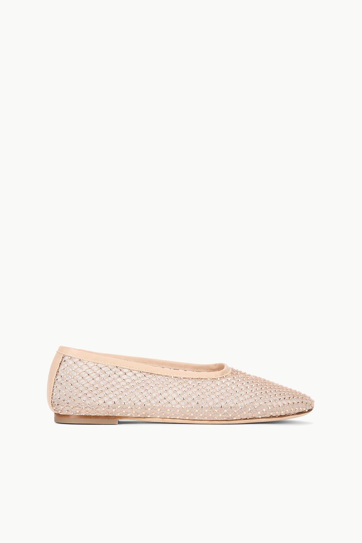 ALBA BALLET FLAT | CHAMPAGNE CRYSTAL MESH Product Image