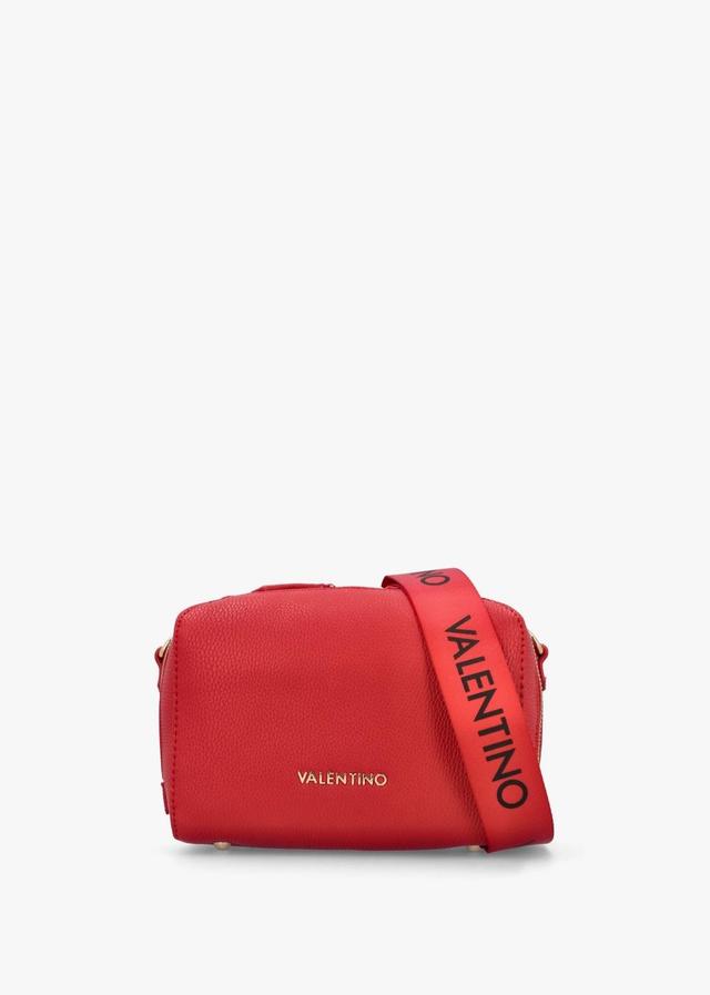 VALENTINO GARAVANI Pattie Haversack Pebbled Rosso Cross-body Bag In Rde Product Image