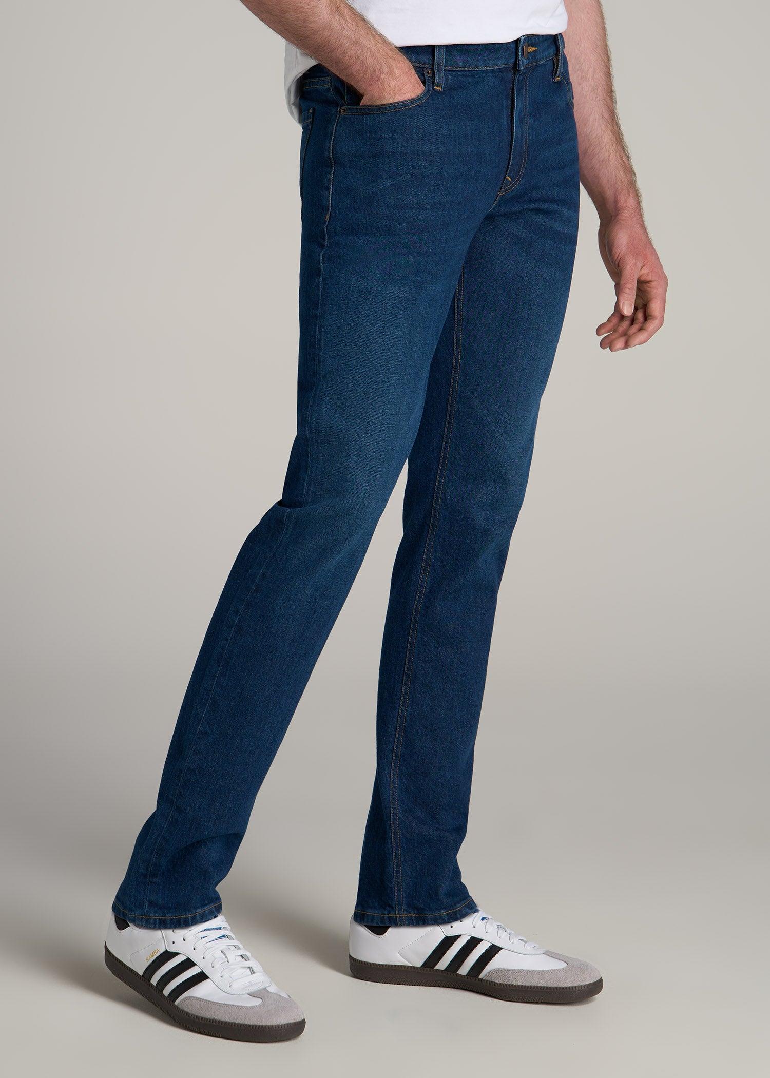 Americana Collection Carman Tapered Fit Jeans For Tall Men in Crown Blue Male Product Image