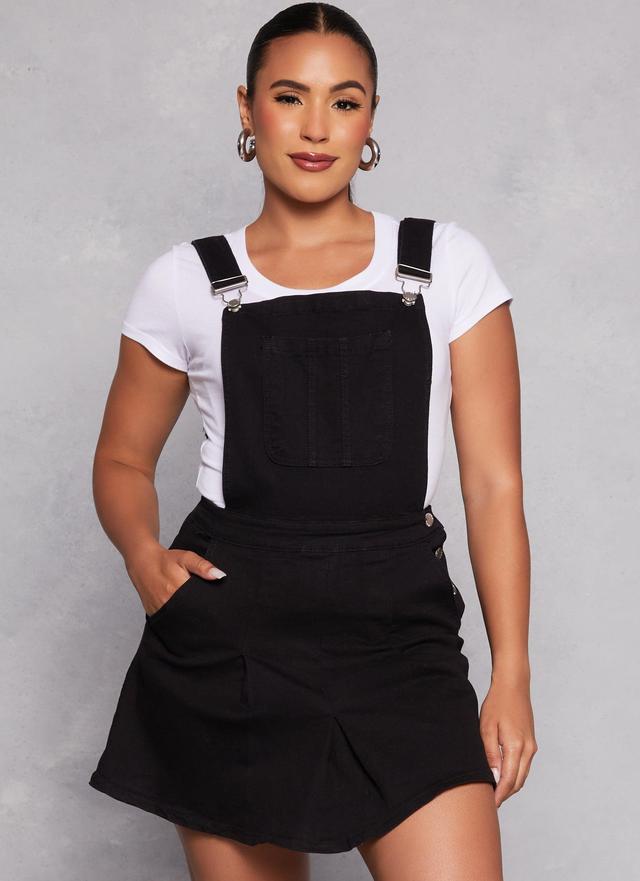 Womens Daisy Denim Overall Dress Product Image