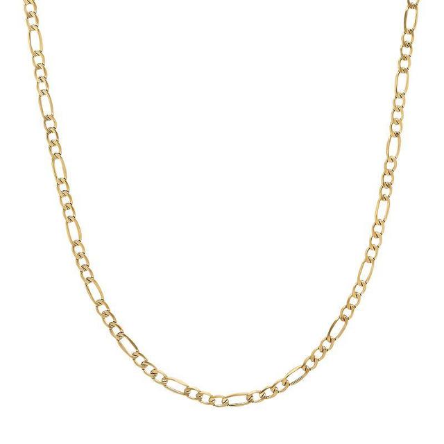 Everlasting Gold 14k Gold Figaro Chain Necklace, Womens Yellow Product Image