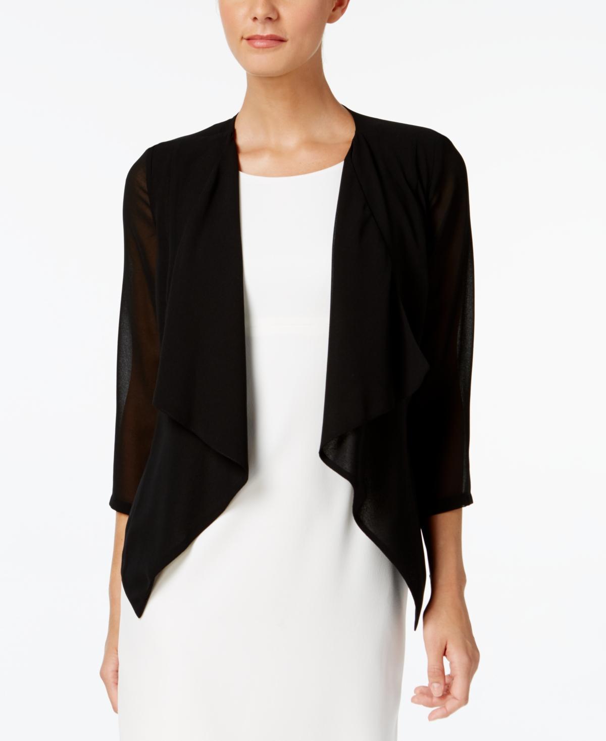 Calvin Klein Cascading Chiffon Cardigan Shrug Product Image