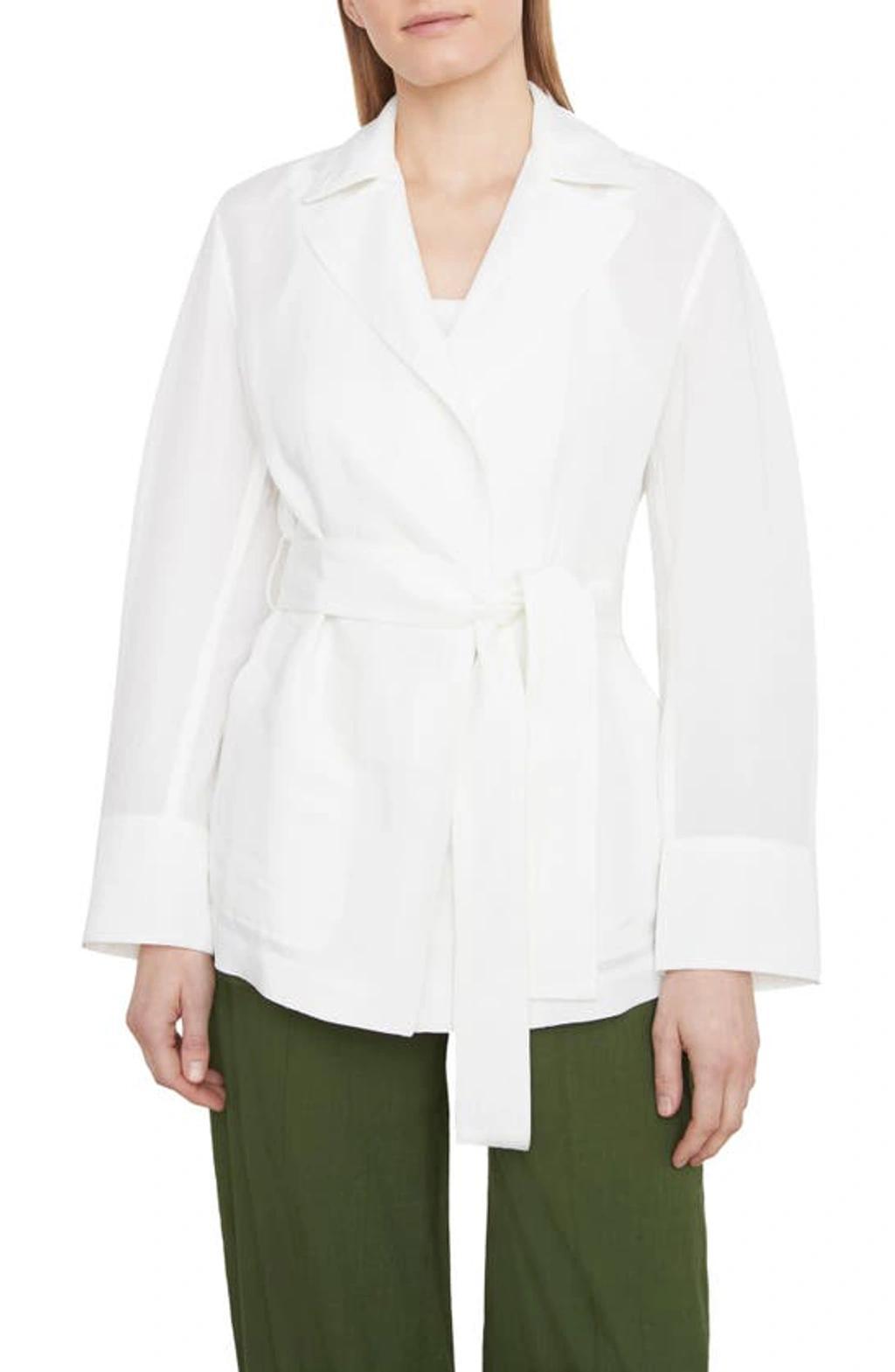 Belted Jacket In Optic White Product Image