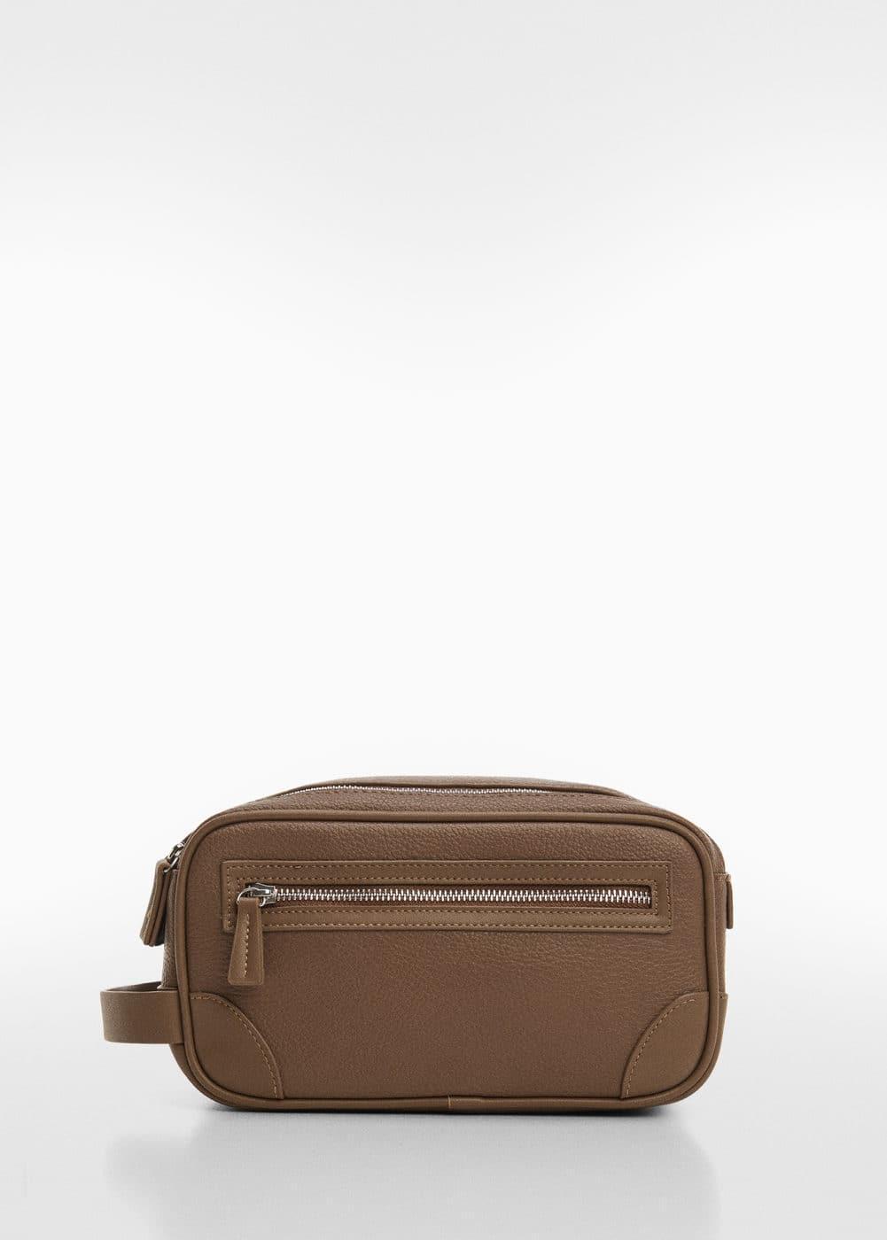 Mango Mens Zipped Pebbled Cosmetic Bag Product Image