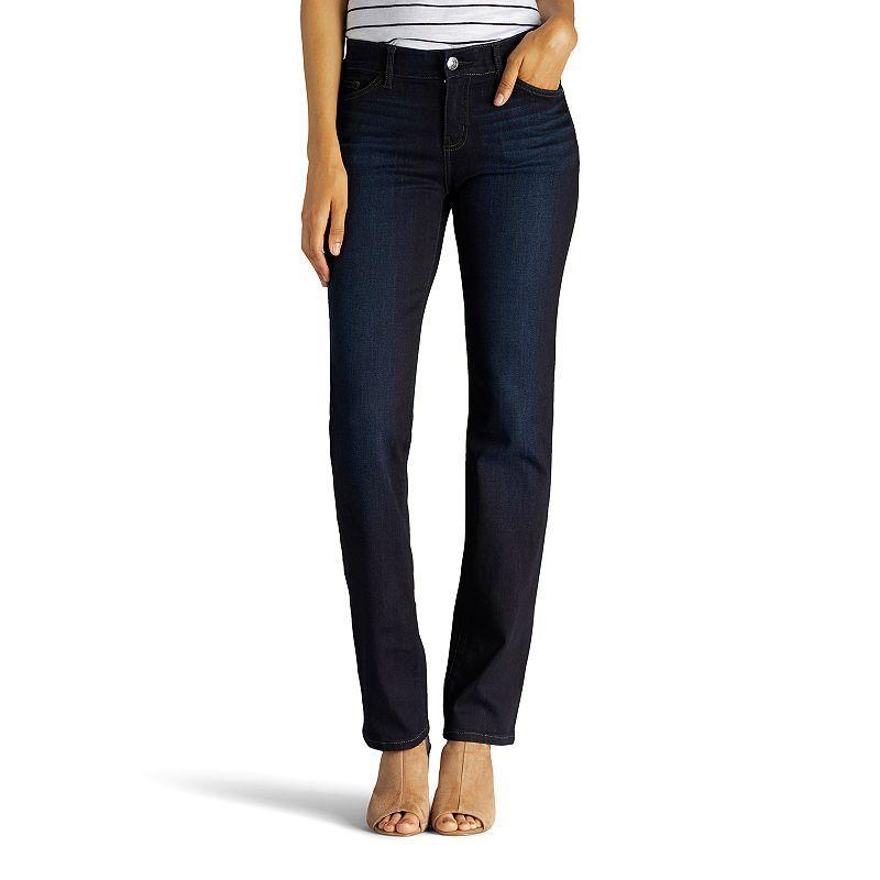 Womens Lee Flex Motion Straight-Leg Jeans Product Image