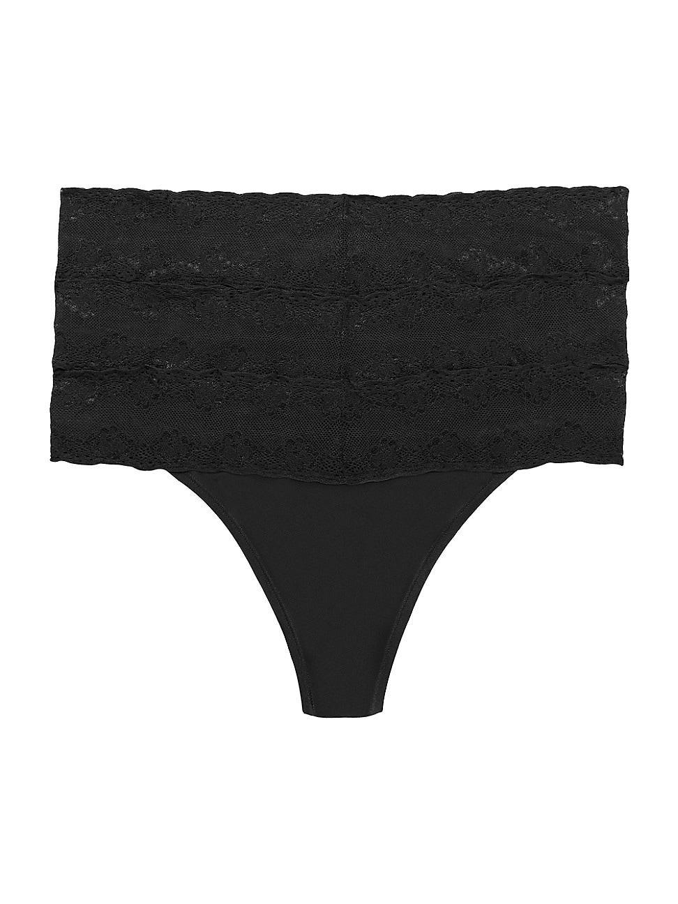 Natori Bliss Perfection Lace Trim Thong Product Image