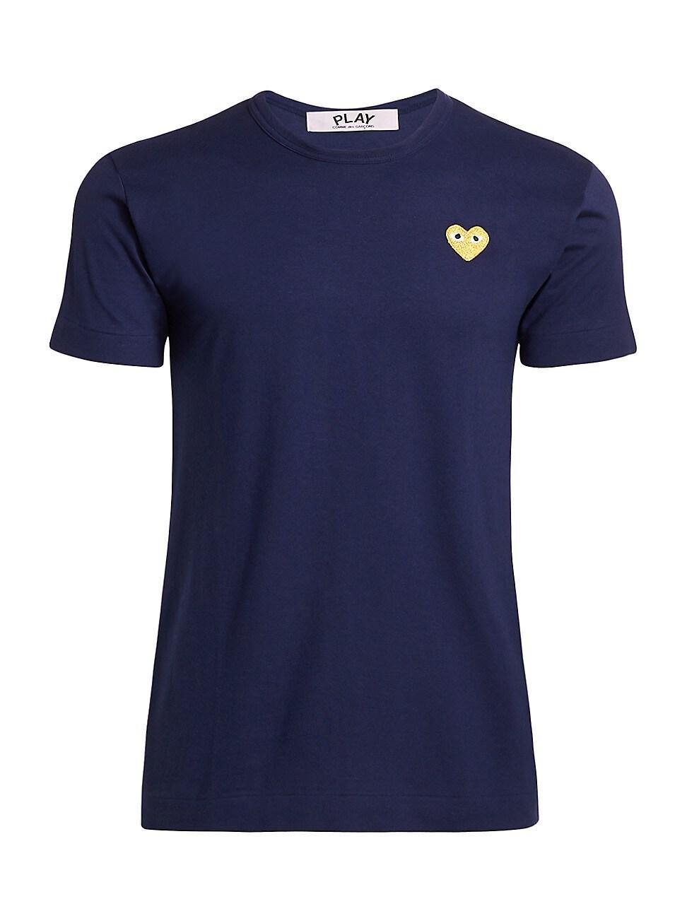 Womens Embroidered Heart T-Shirt Product Image