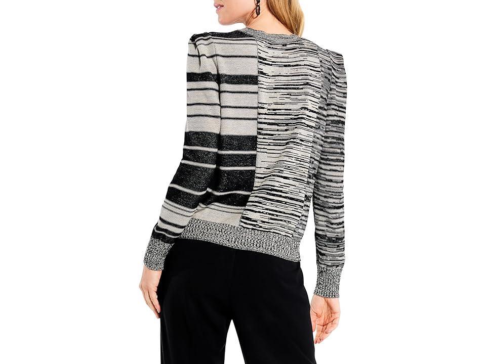 NIC+ZOE Mixed Musings Sweater Multi) Women's Clothing Product Image