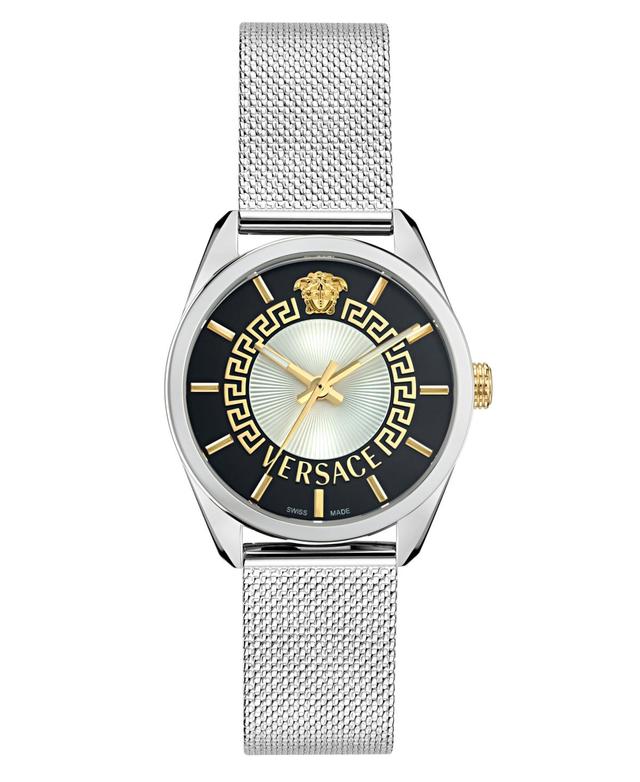 Versace Womens Swiss Stainless Steel Mesh Bracelet Watch 36mm Product Image