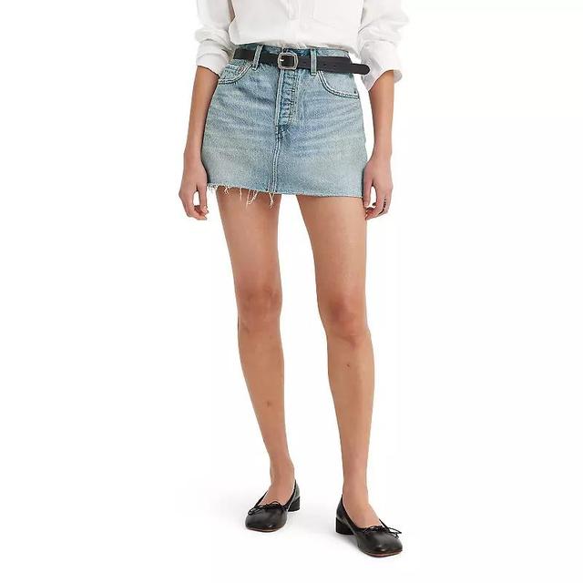 Womens Levis A-Line Button Front Mini Skirt Product Image