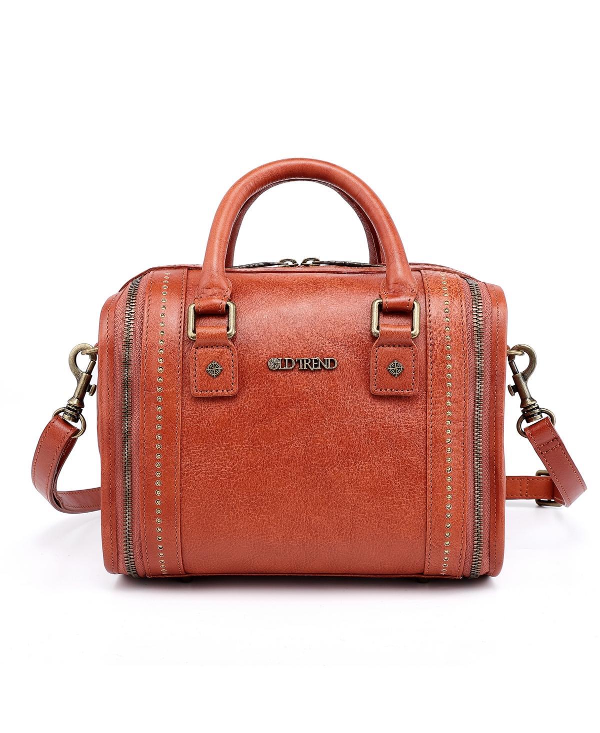 Old Trend Womens Genuine Leather Mini Trunk Crossbody Bag Product Image