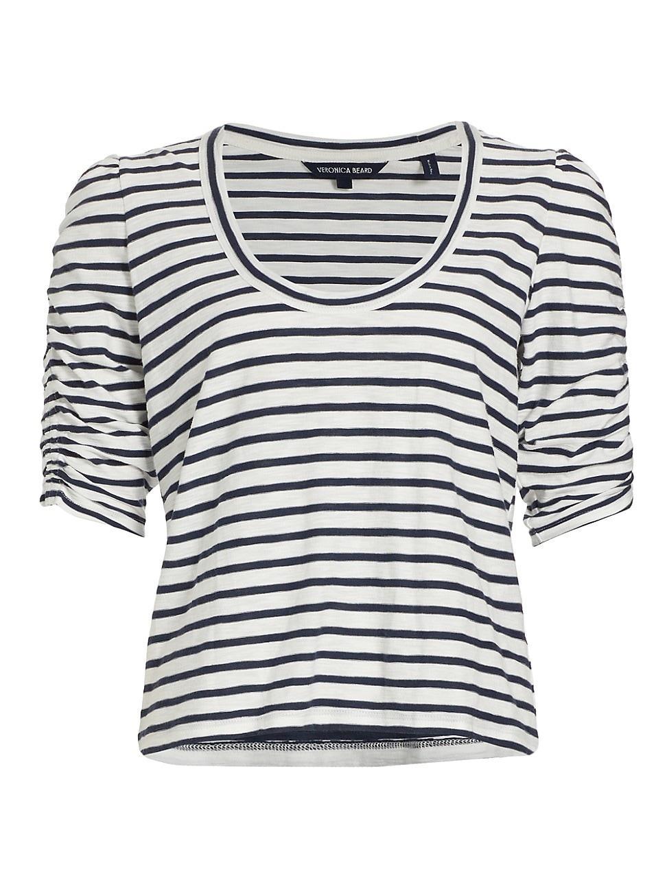 Womens Netto Striped Cotton T-Shirt product image