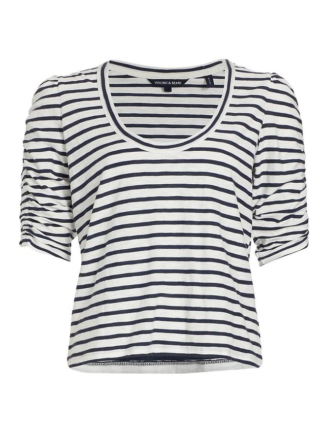 Womens Netto Striped Cotton T-Shirt Product Image