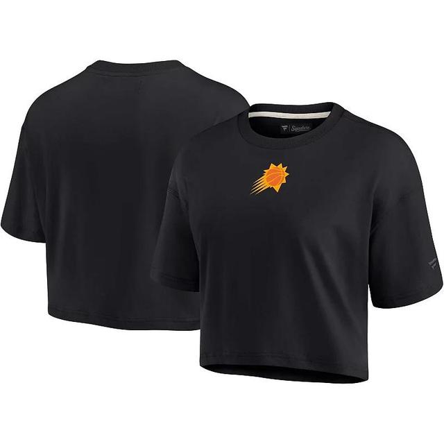 Womens Fanatics Signature Black San Francisco Giants Super Soft Short Sleeve Cropped T-shirt Product Image