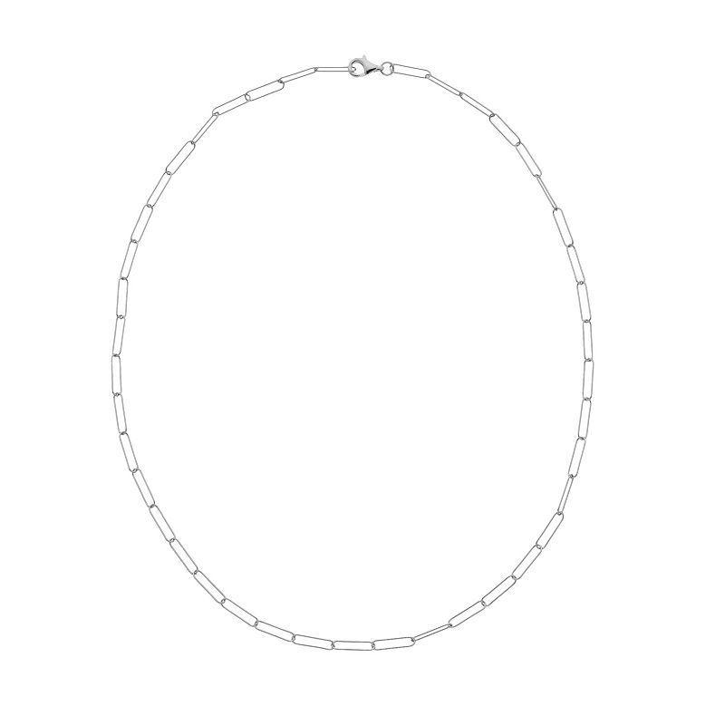 Adornia Link Chain Necklace, Womens, White Product Image