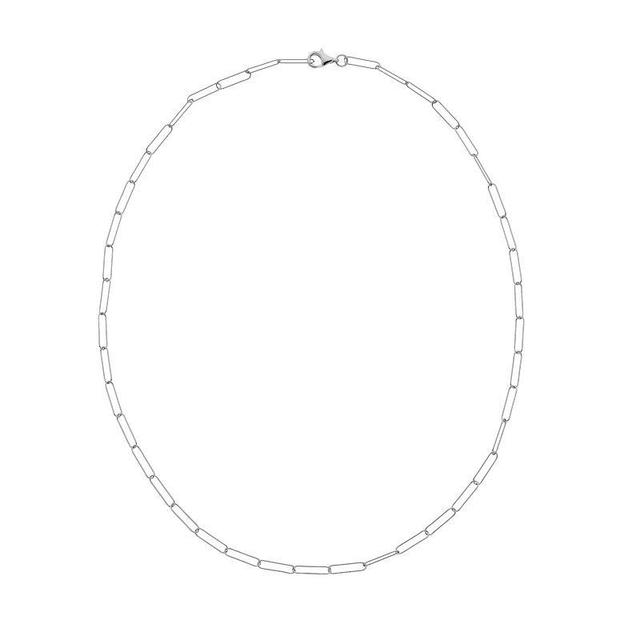 Adornia Link Chain Necklace, Womens, White Product Image