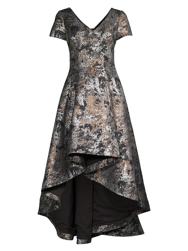 Womens Jacquard High-Low Gown Product Image