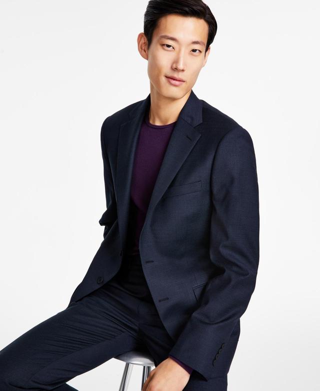 Calvin Klein Mens Slim-Fit Wool-Blend Stretch Suit Jacket Product Image