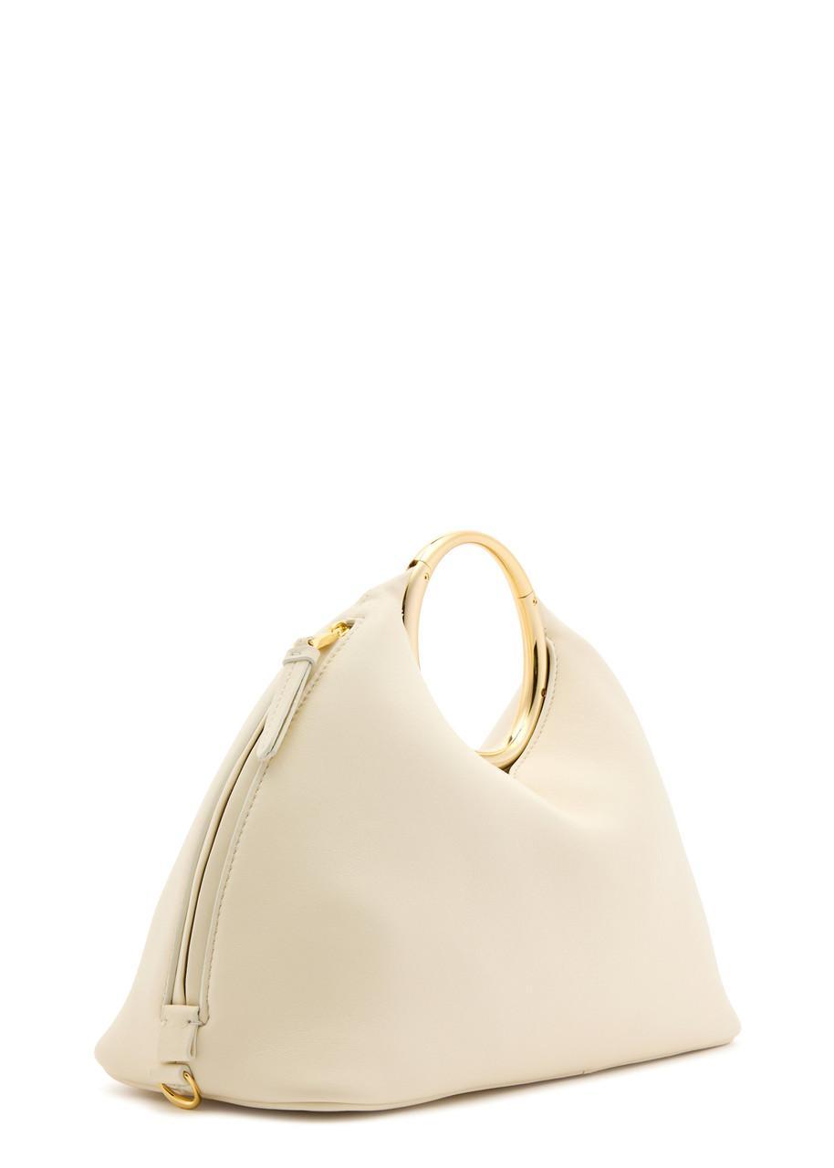 JACQUEMUS Le Calino Leather Bag In White Product Image