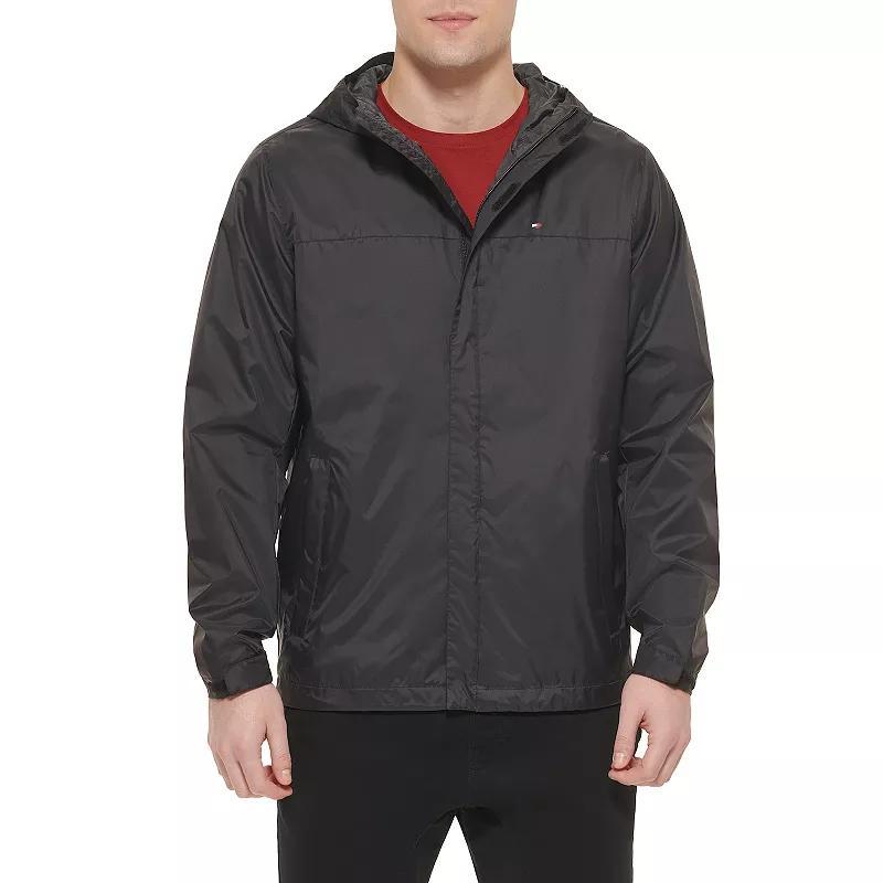 Big & Tall Tommy Hilfiger Hooded Rain Jacket, Mens Product Image