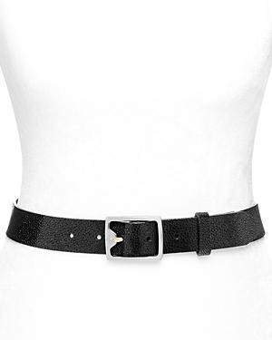 Womens Boyfriend Textured Leather Belt Product Image