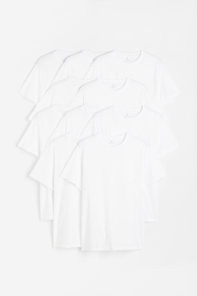 10-pack Regular Fit Crew-neck T-shirts Product Image