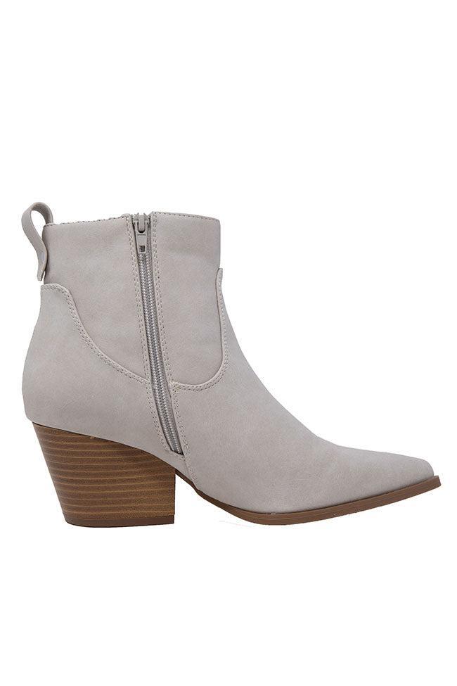 Kimberly Stone Nubuck Pointed Toe Bootie FINAL SALE Product Image