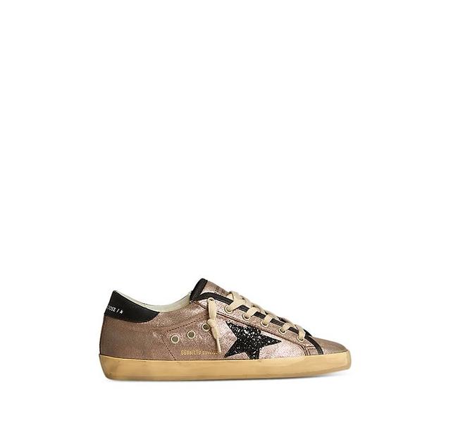 Golden Goose Womens Superstar Glitter Low Top Sneakers Product Image