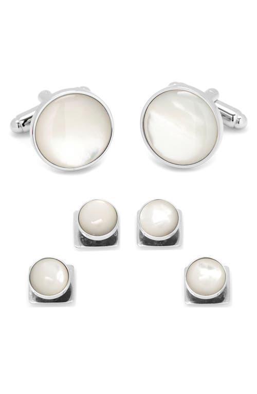 Cufflinks, Inc. Mother-of-Pearl Cuff Link & Stud Set Product Image