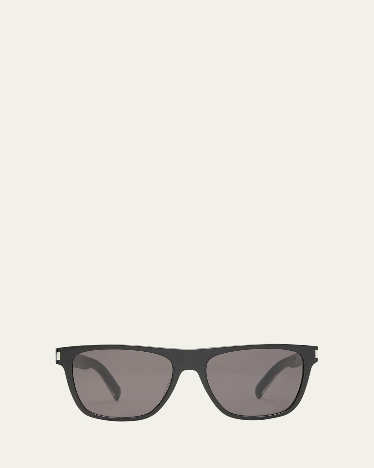 Mens SL 619 Acetate Rectangle Sunglasses Product Image