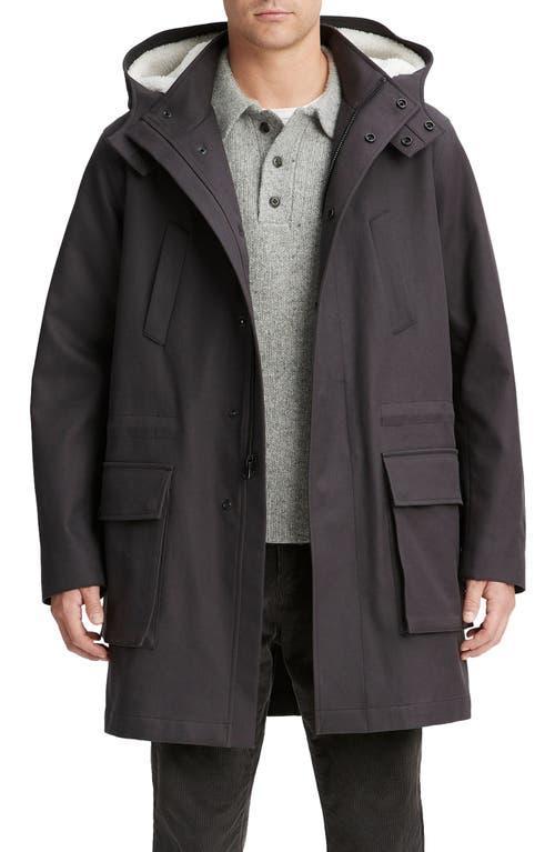 Vince Cotton Parka with Removable Faux Shearling Hood Product Image