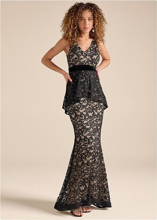 Tiered Lace Gown Product Image