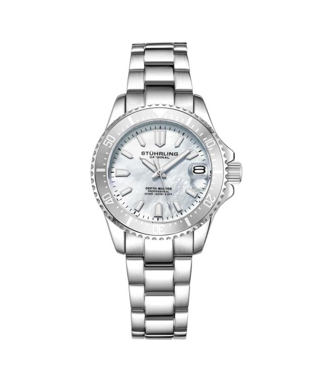 Stuhrling Womens Silver Tone Stainless Steel Bracelet Watch 32mm Product Image