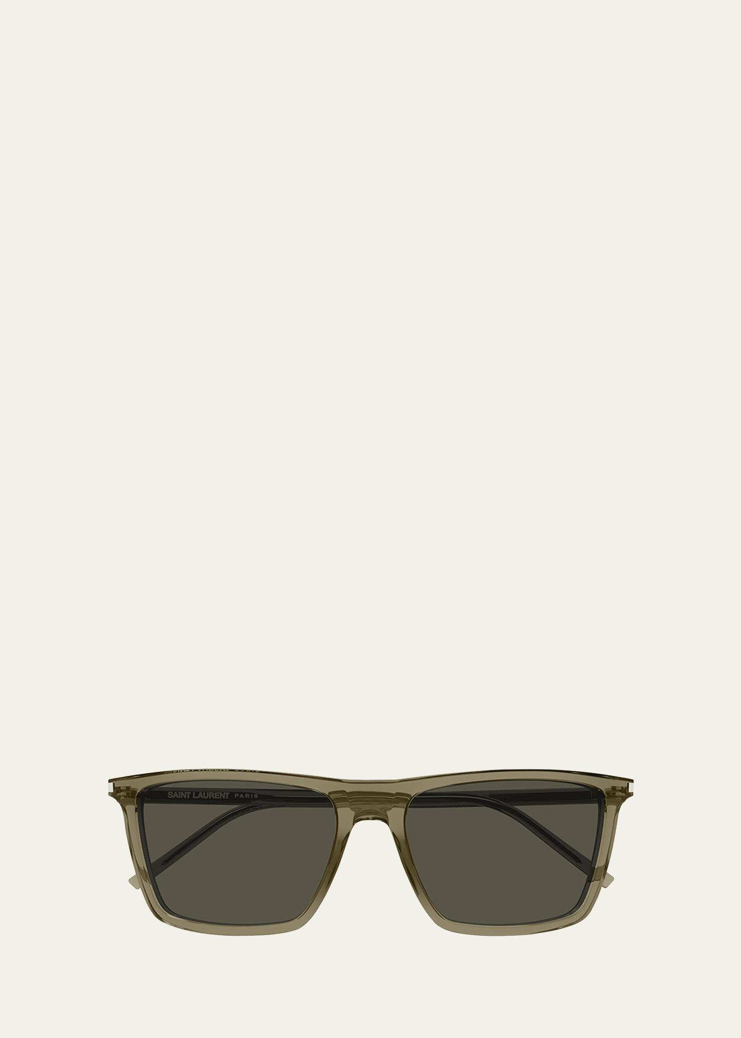 Mens SL 668 Acetate Rectangle Sunglasses Product Image