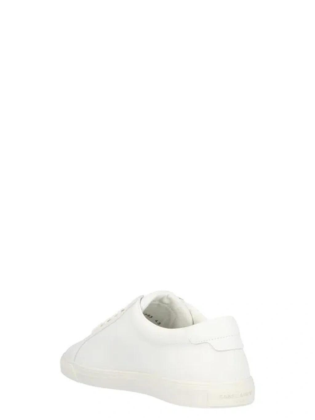 White Leather Andy Sneakers Product Image