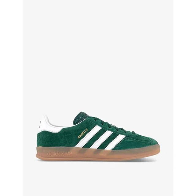 ADIDAS ORIGINALS Gazelle Indoor Sneakers Aus Wildleder In Collegiate Green White G Product Image