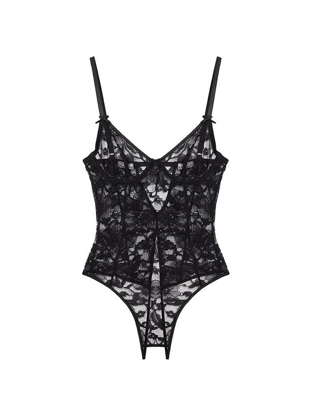 Womens Magnolia Lace Ouvert Bodysuit Product Image