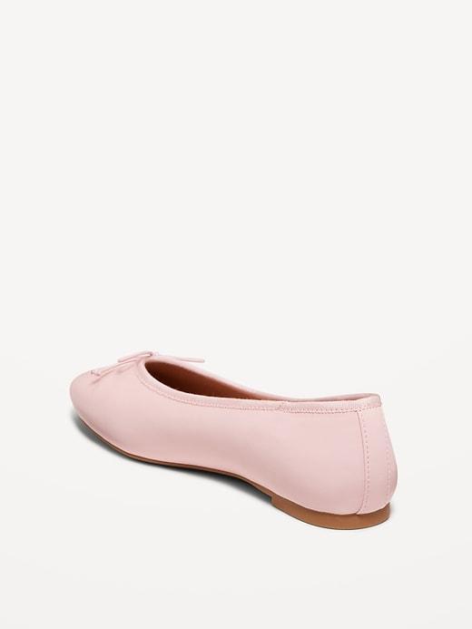 Faux-Leather Ballet Flats Product Image