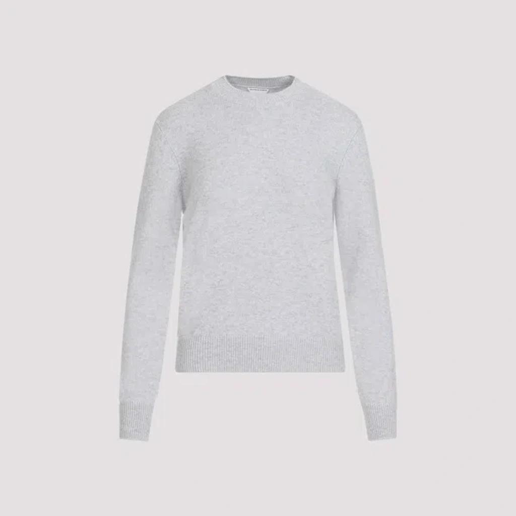 Grey Melange Cashmere Pullover Product Image