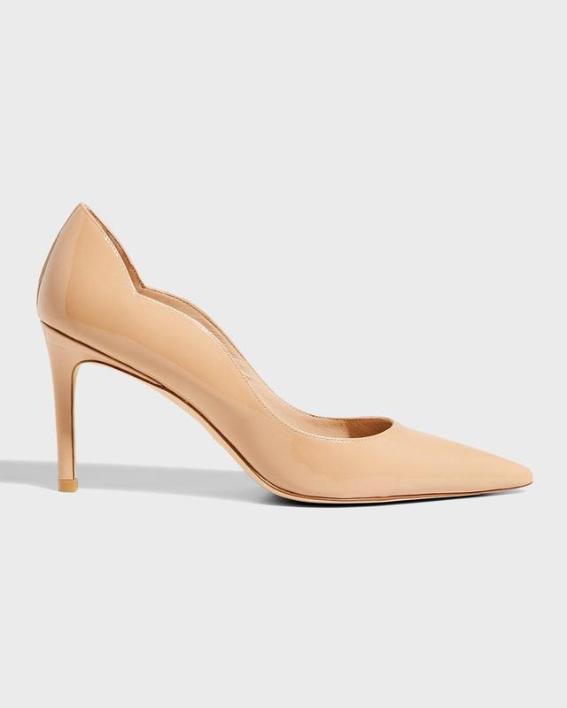 Stuart 85mm Patent Scallop Pumps Product Image