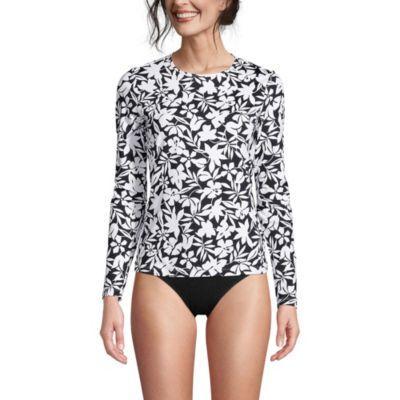 Womens Lands End UPF 50 Long Sleeve Rash Guard Product Image