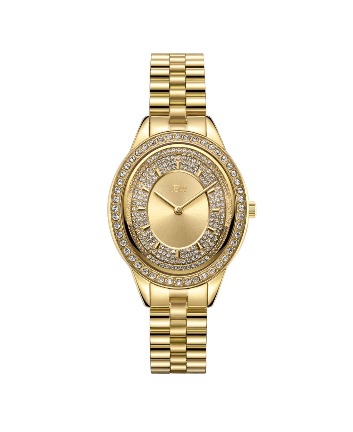 Jbw Womens Bellini Diamond (1/8 ct. t.w.) Watch in 18k Gold-plated Stainless-steel Watch 30mm - Gold Product Image