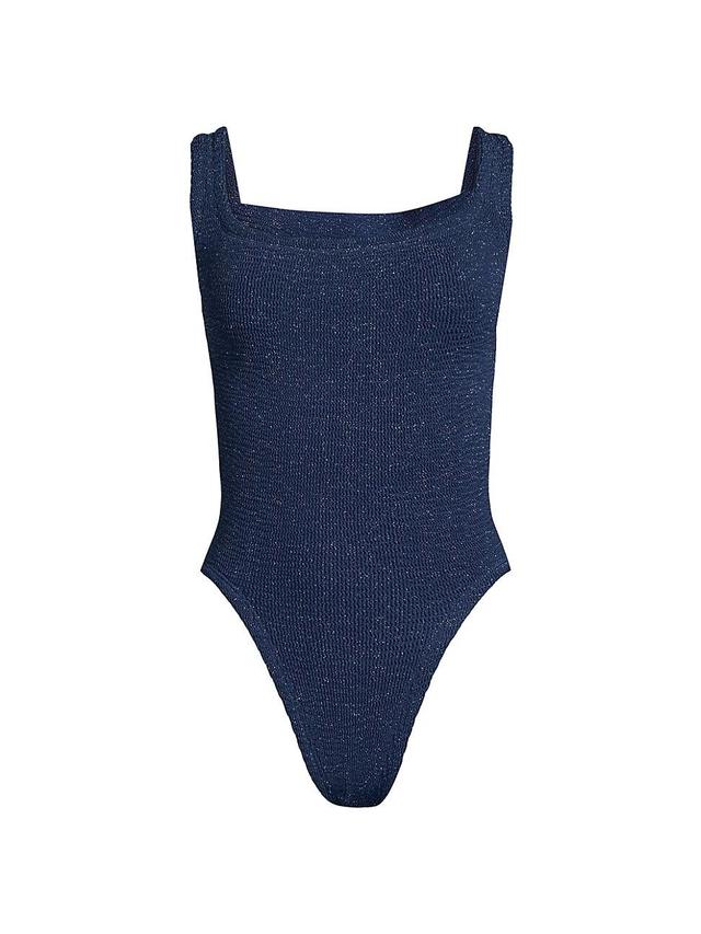 Womens Crinkle One-Piece Swimsuit Product Image